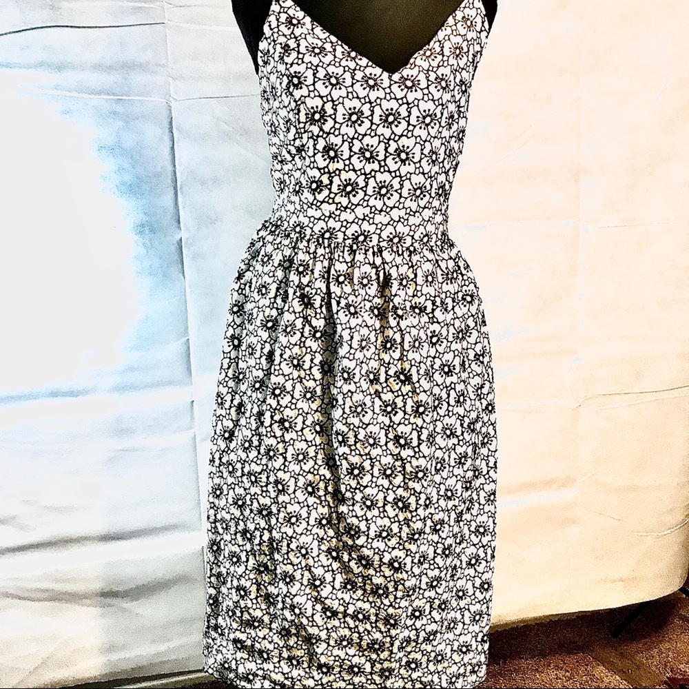 Unique fit and flair dress